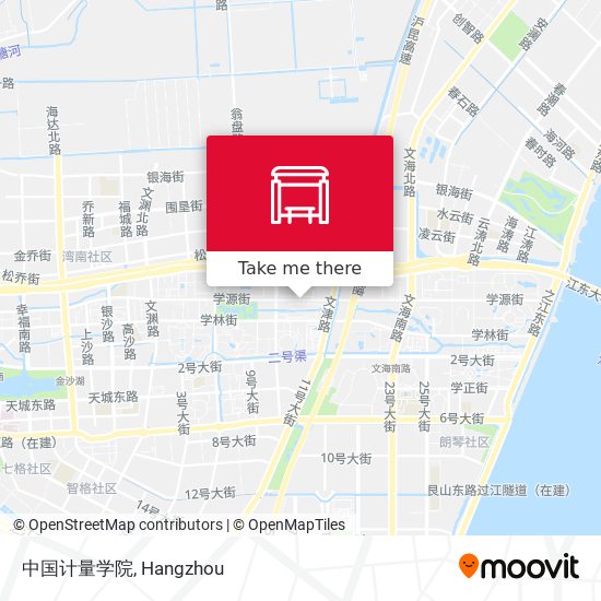 中国计量学院 map