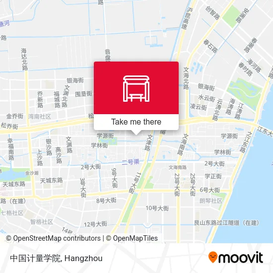 中国计量学院 map
