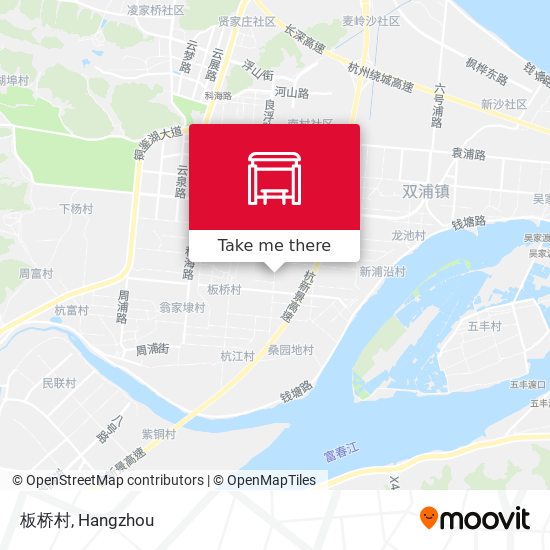 板桥村 map