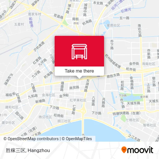 胜稼三区 map
