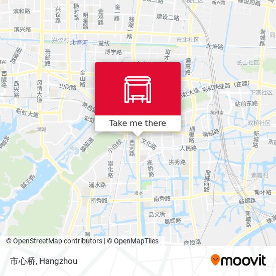 市心桥 map