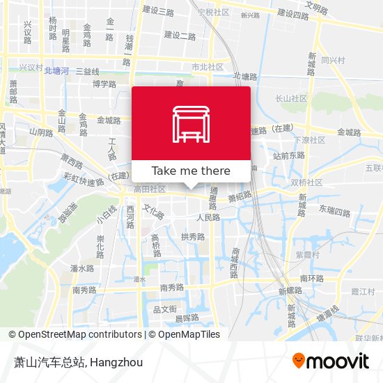 萧山汽车总站 map