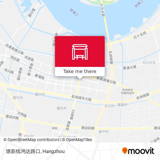 塘新线鸿达路口 map