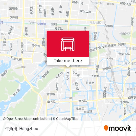 牛角湾 map