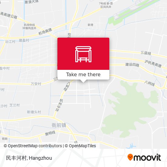 民丰河村 map