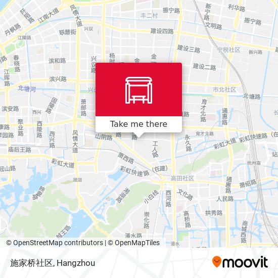 施家桥社区 map