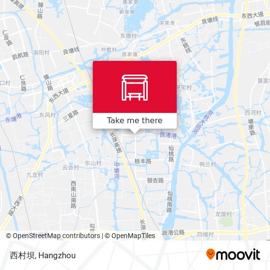 西村坝 map