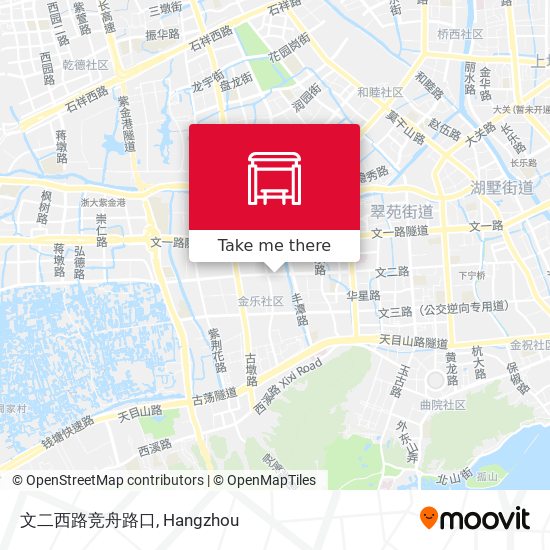 文二西路竞舟路口 map