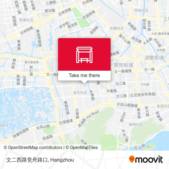 文二西路竞舟路口 map
