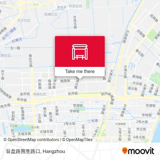 翁盘路围垦路口 map