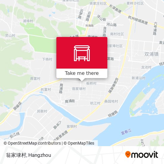 翁家埭村 map