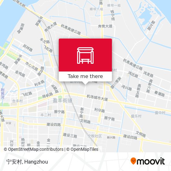 宁安村 map