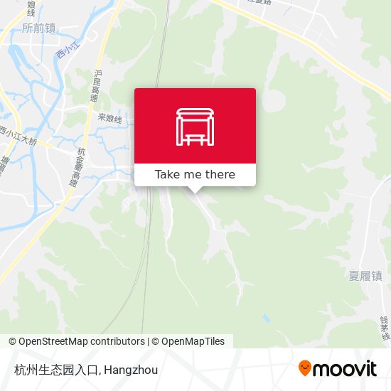 杭州生态园入口 map