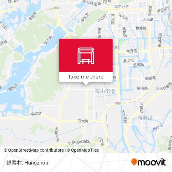 越寨村 map