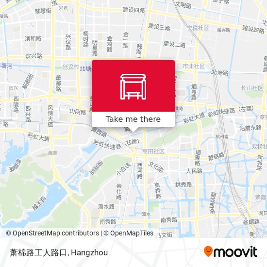萧棉路工人路口 map