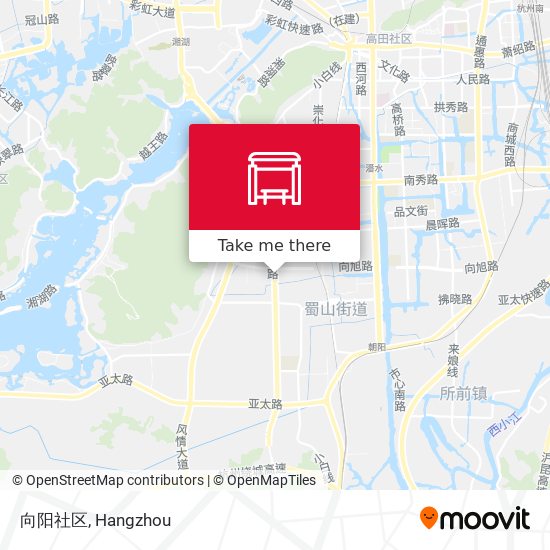向阳社区 map