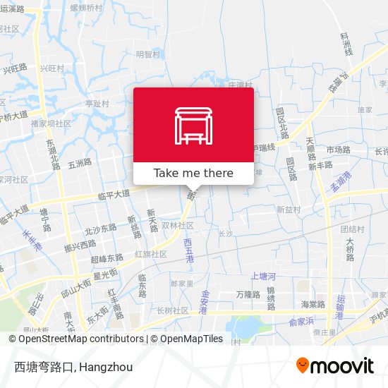 西塘弯路口 map