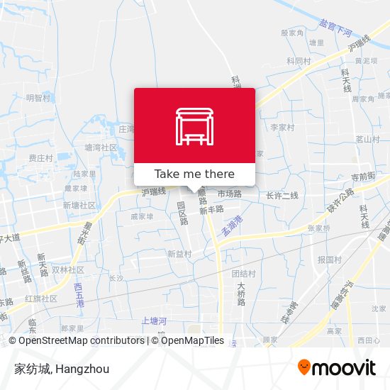 家纺城 map