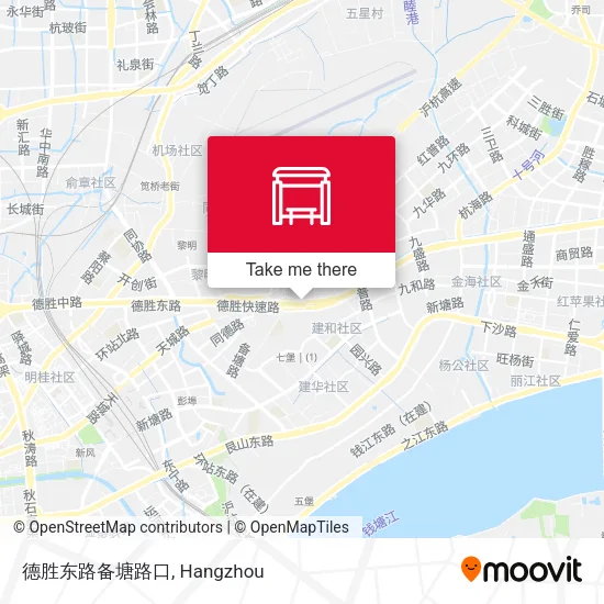 德胜东路备塘路口 map