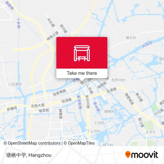塘栖中学 map