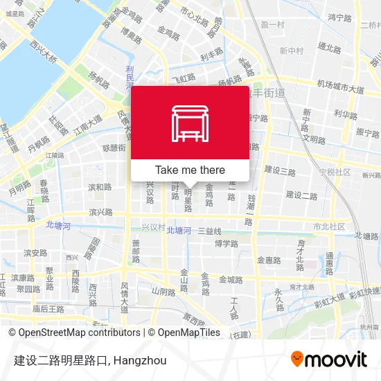 建设二路明星路口 map