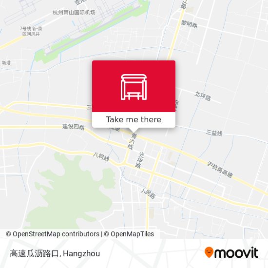 高速瓜沥路口 map