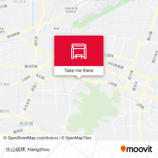 坎山镇牌 map