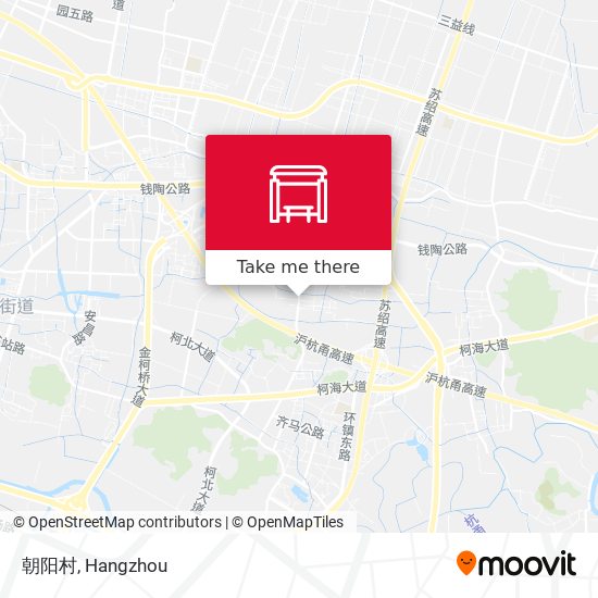 朝阳村 map