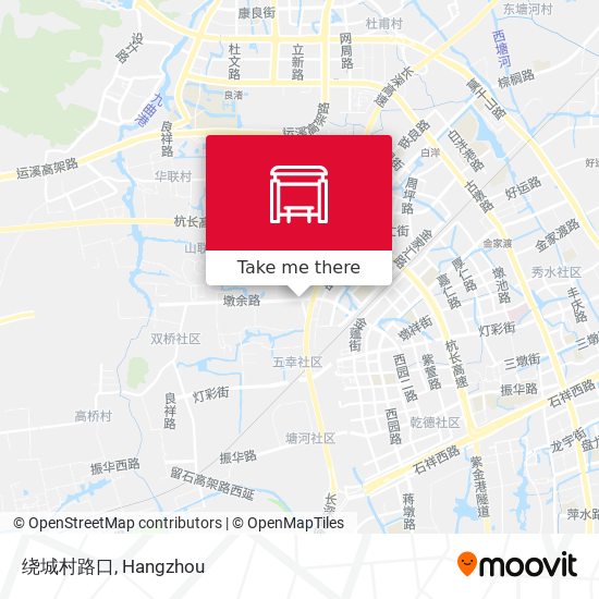 绕城村路口 map