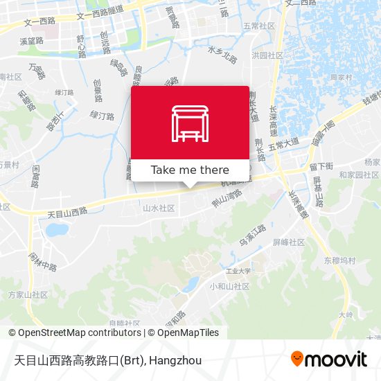 天目山西路高教路口(Brt) map
