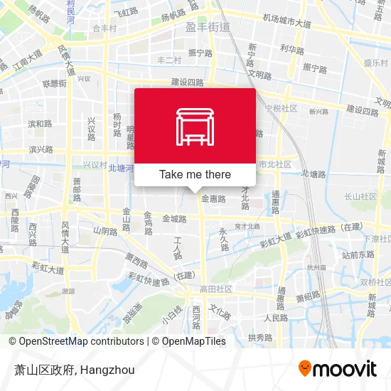 萧山区政府 map