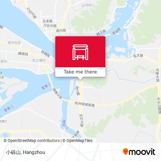 小砾山 map