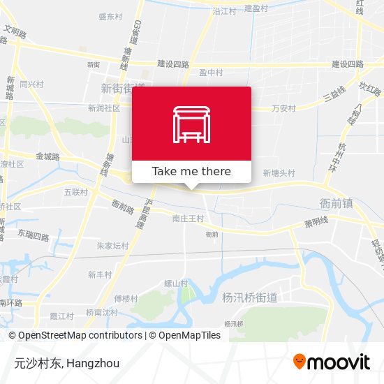 元沙村东 map