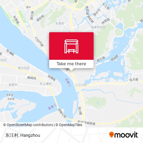 东汪村 map