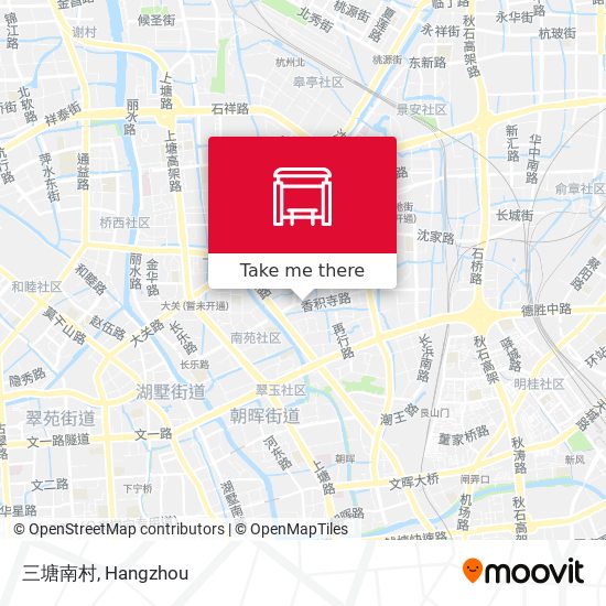 三塘南村 map