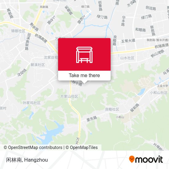 闲林南 map