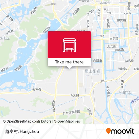 越寨村 map