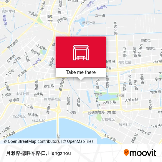 月雅路德胜东路口 map