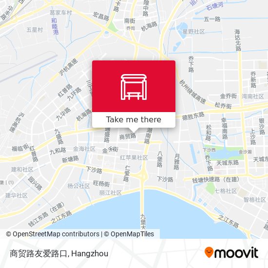 商贸路友爱路口 map