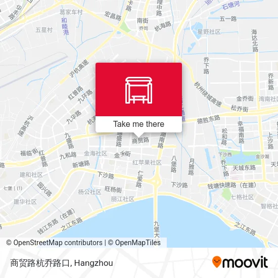 商贸路杭乔路口 map