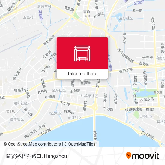 商贸路杭乔路口 map