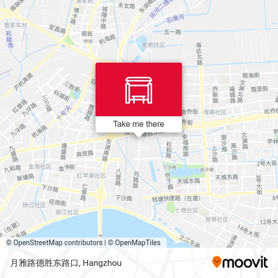 月雅路德胜东路口 map