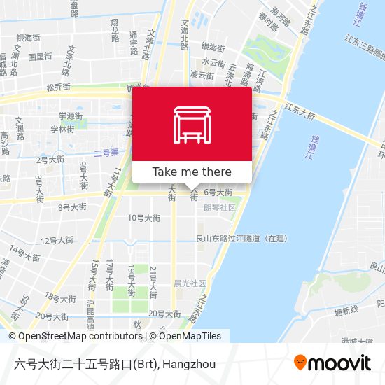 六号大街二十五号路口(Brt) map