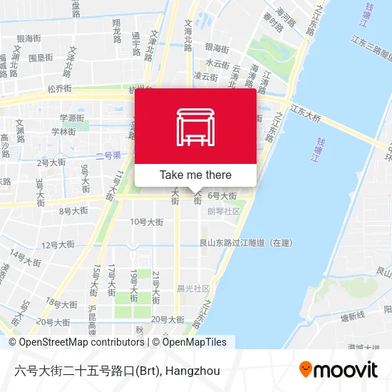 六号大街二十五号路口(Brt) map
