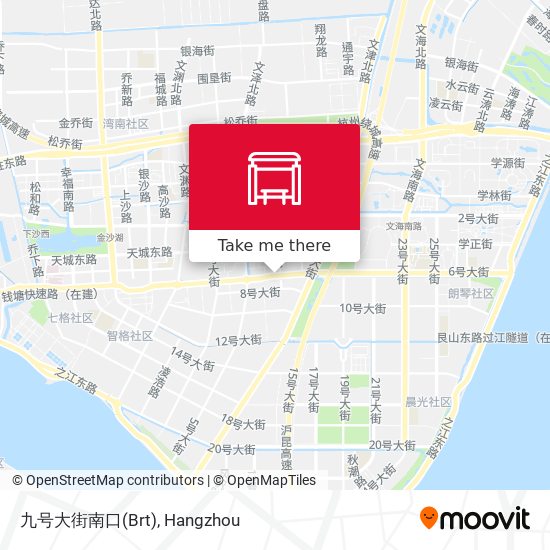 九号大街南口(Brt) map