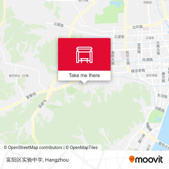 富阳区实验中学 map