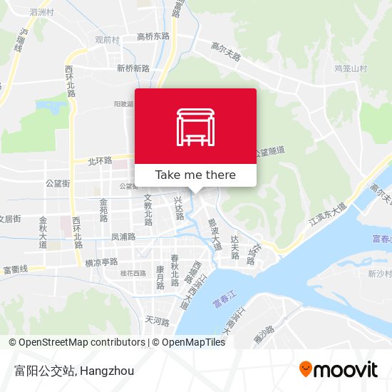 富阳公交站 map