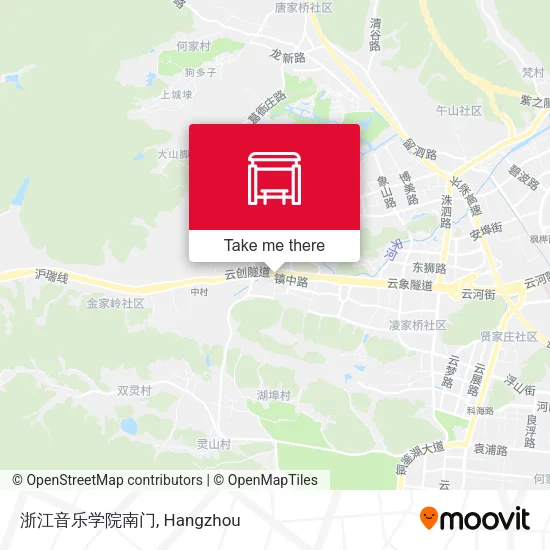 浙江音乐学院南门 map