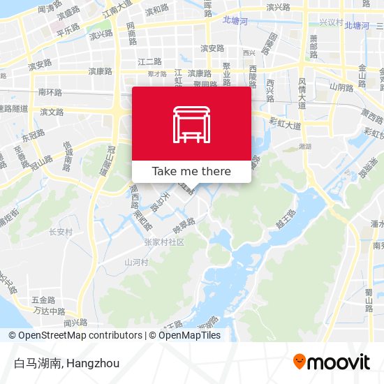 白马湖南 map