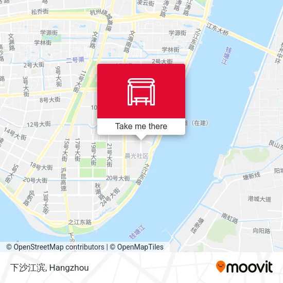 下沙江滨 map